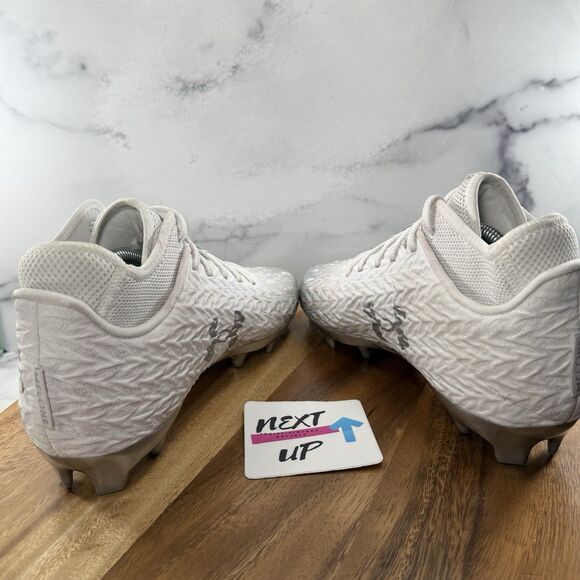 Men’s size 10.5-Under Armour Spotlight Clone 4.0 MC White Football Cleats main image 4